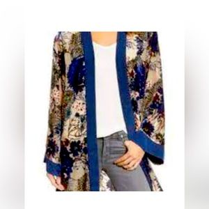 Willow and Clay Burnout Floral Kimono